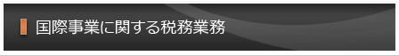 国際事業に関する税務業務